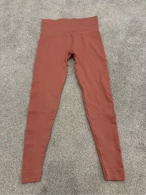 SET ACTIVE X OUAI High-Waist Seamless Leggings in Rusty Terracotta